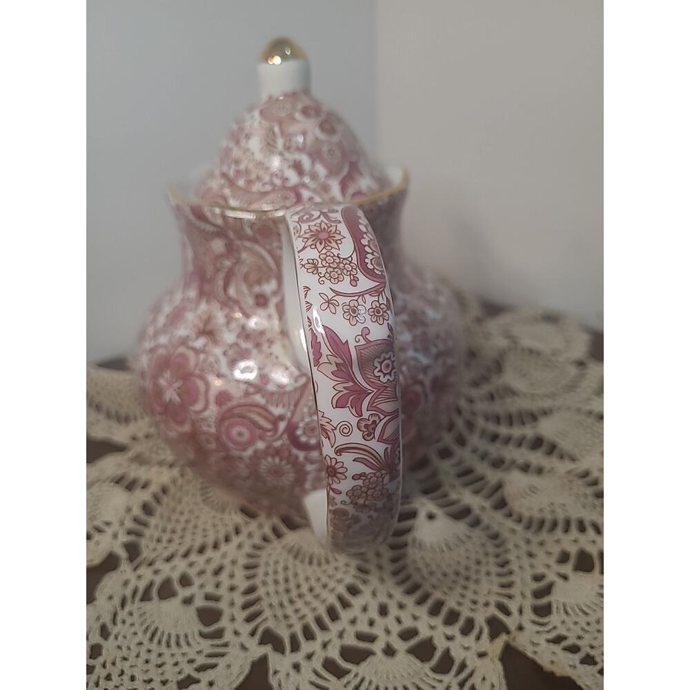 Antique Chintz Reflections Vintage Godinger Floral Porcelain Teapot DIY Decor - Picture 12 of 16